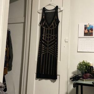 Sheer studded dress